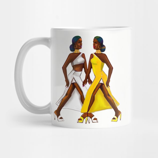 The best Gifts for black women 2022 Black is beautiful Afro queen sisters on the catwalk- women of Color, women of colour, by Artonmytee